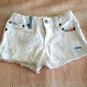 Girls Polo Jean Shorts